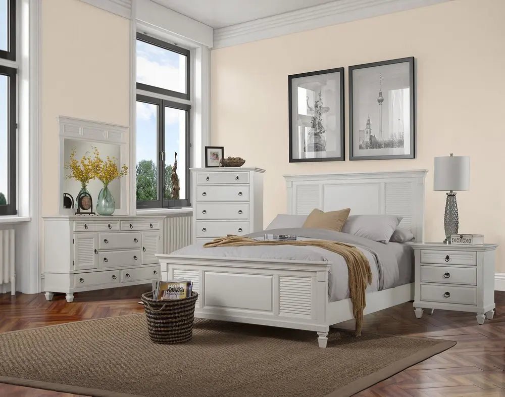 62" White Solid Wood Six Drawer Double Dresser HomeRoots