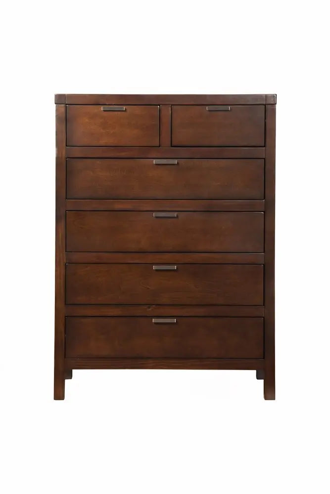63" Brown Solid Wood Seven Drawer Double Dresser HomeRoots