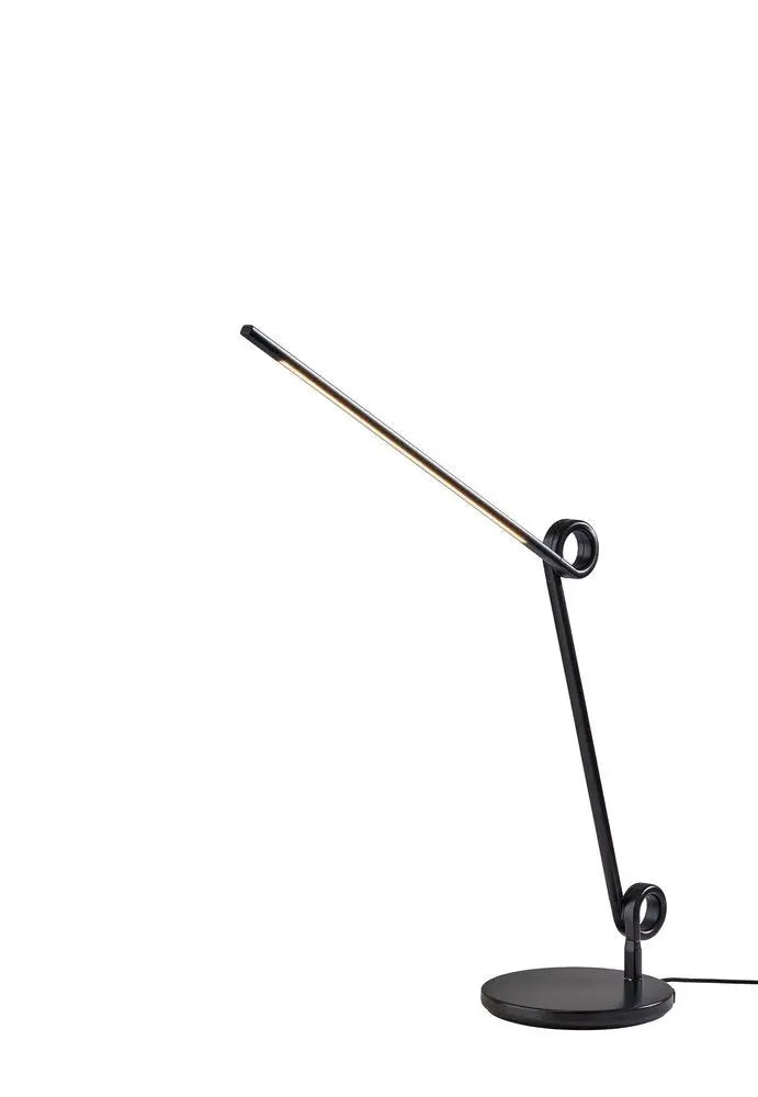 35" Black Metal Novelty Desk Lamp HomeRoots