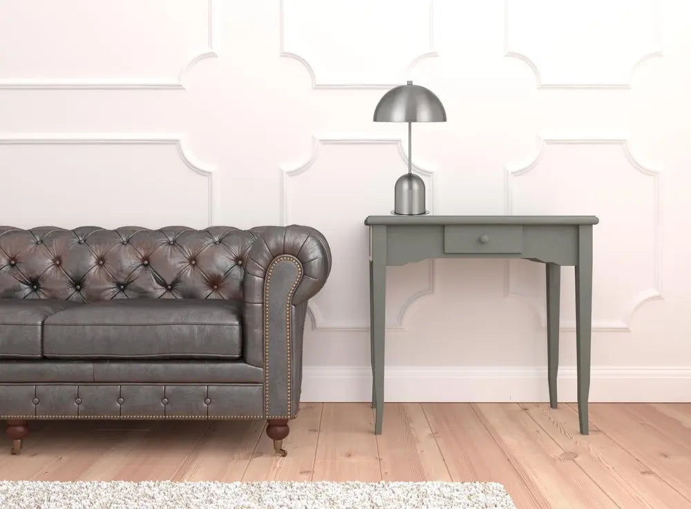 20" Nickel Metal Desk Table Lamp With Nickel Dome Shade HomeRoots