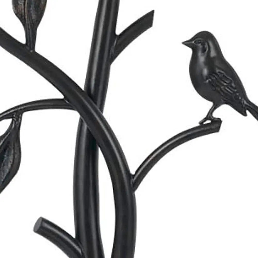 29" Tan Metal Table Lamp With Tan Empire Shade HomeRoots