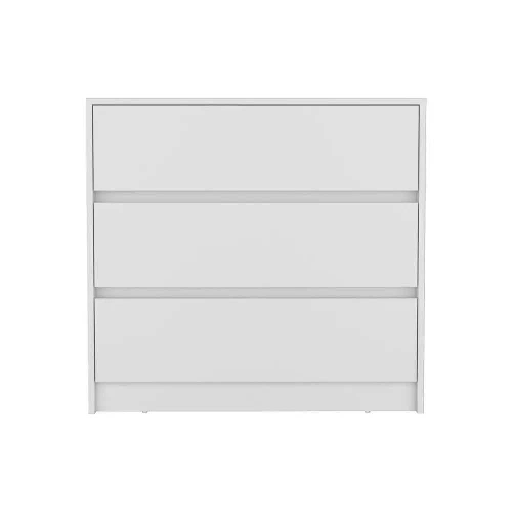 33" Black Three Drawer Dresser