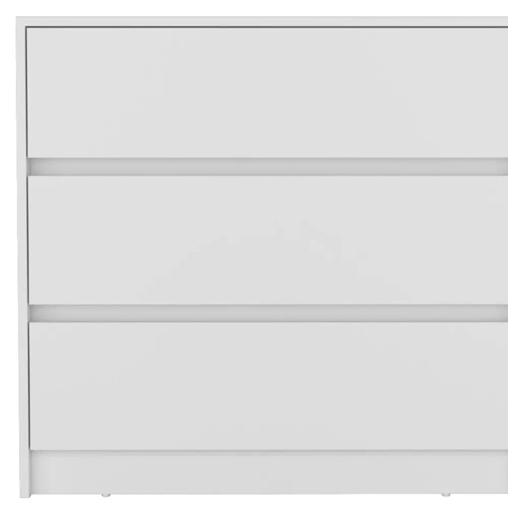 33" Black Three Drawer Dresser