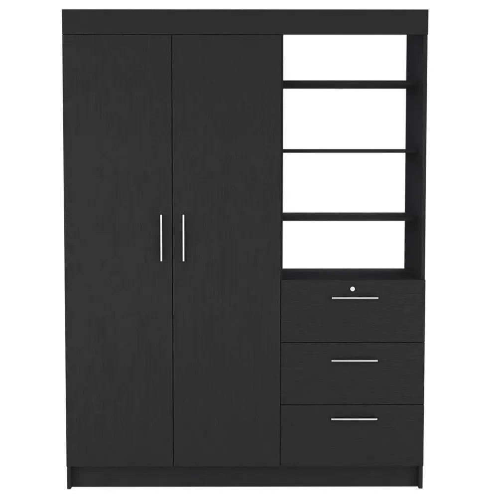 59" White Three Drawer Combo Dresser HomeRoots