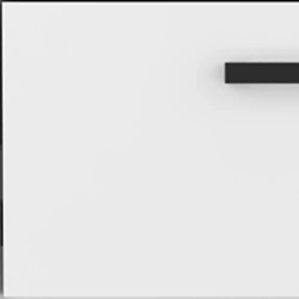 19" White Wood Two Drawer Nightstand HomeRoots