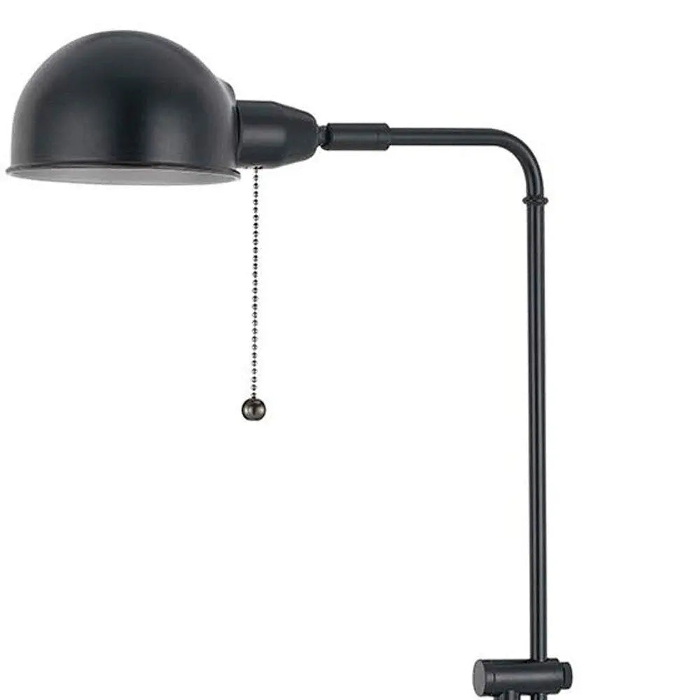 58" Bronze Adjustable Traditional Shaped Floor Lamp With Bronze Dome Shade HomeRoots