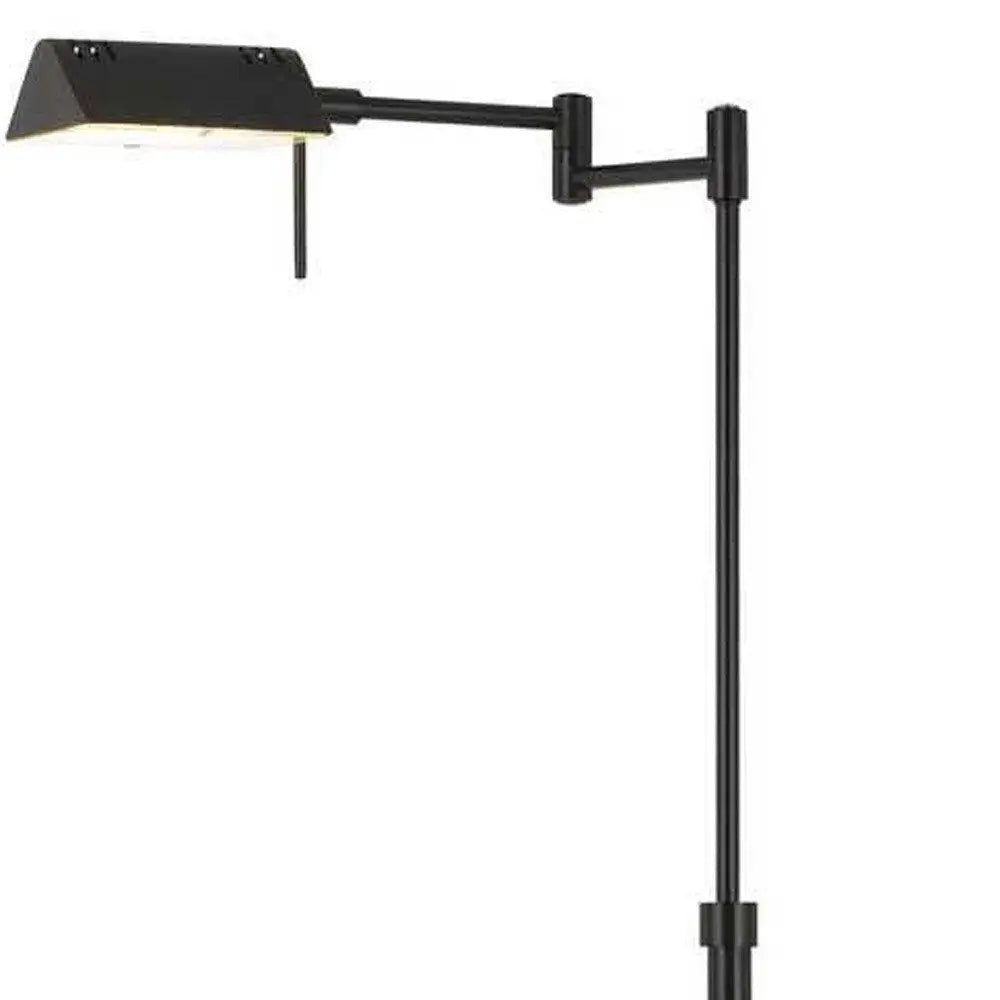 61" Bronze Adjustable Swing Arm Floor Lamp HomeRoots
