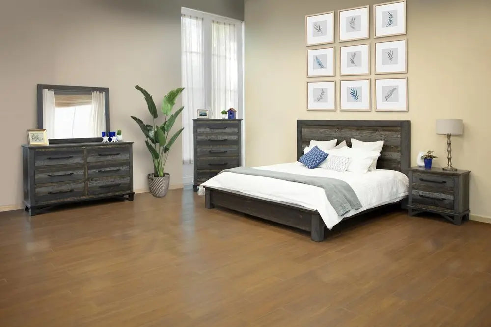 27" Brown Solid Wood Two Drawer Nightstand HomeRoots