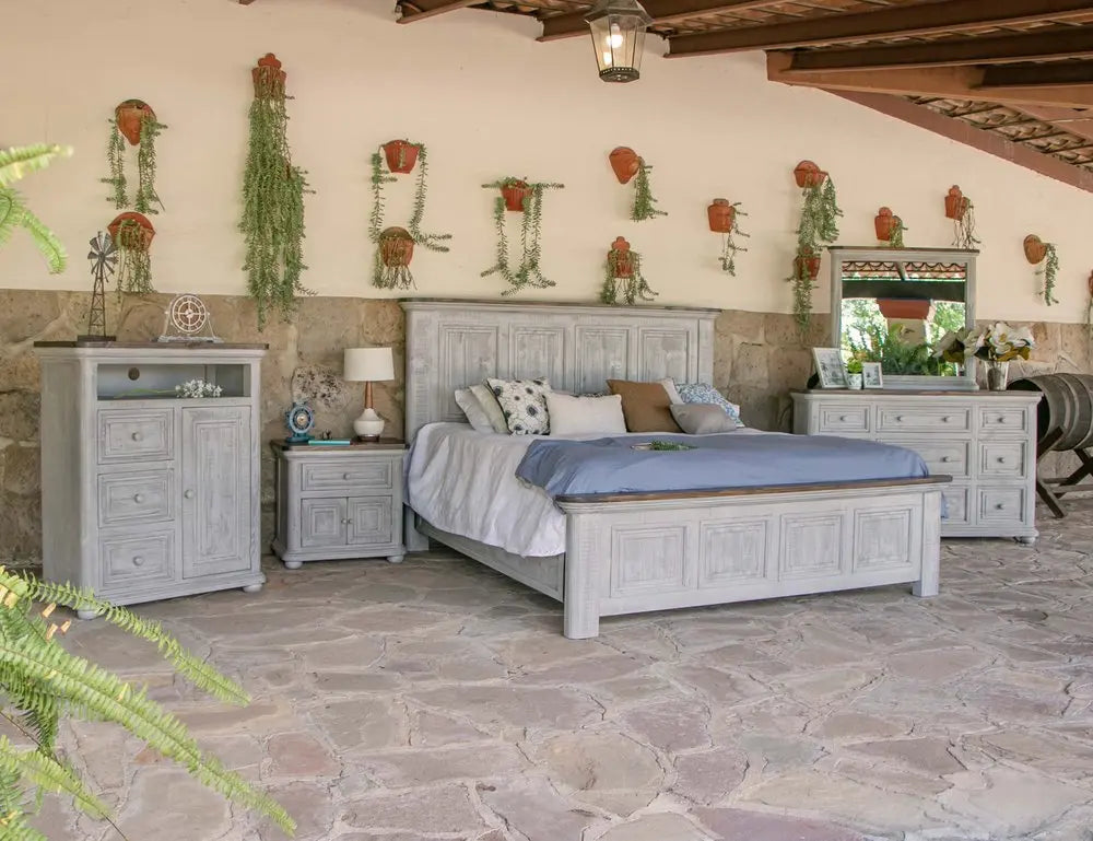 27" Gray One Drawer Nightstand HomeRoots