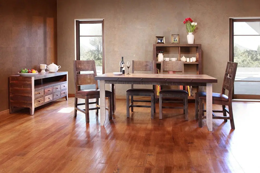 61" Brown Solid Wood Cabinet Enclosed Storage Distressed TV Stand HomeRoots