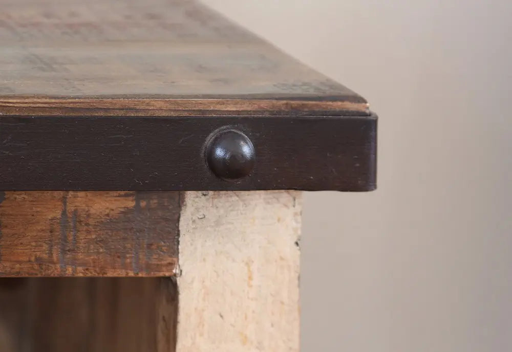 61" Brown Solid Wood Cabinet Enclosed Storage Distressed TV Stand HomeRoots