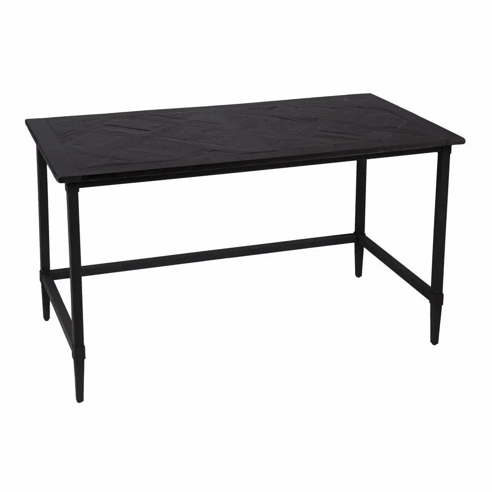 53" Black Writing Desk - NOBLE HOME INTERIORS
