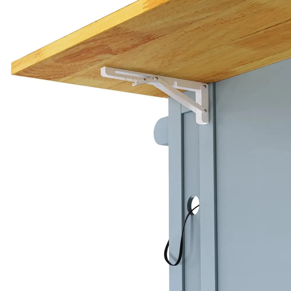 53" Light Blue Wood Barn Door Rolling Kitchen Island With Storage With USB - NOVA HOME FURNITURE