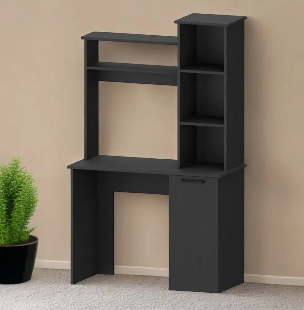 39" Black Computer Desk With Hutch HomeRoots