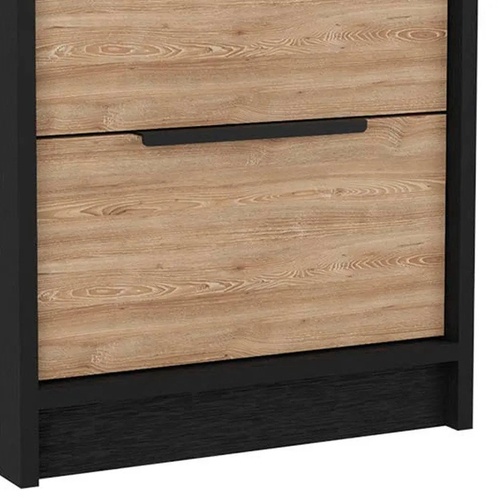 Three Piece Brown and Black Bedroom Set HomeRoots