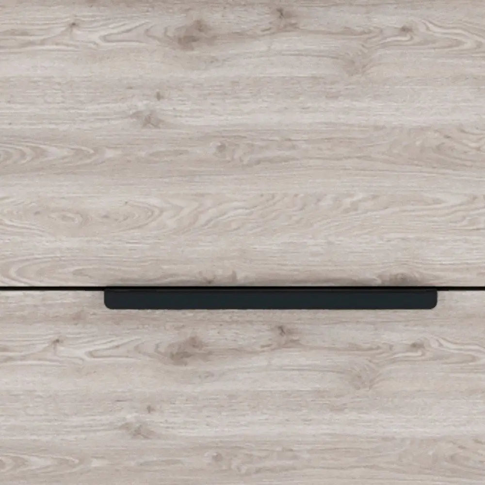 19" Light Gray Wood Two Drawer Nightstand HomeRoots