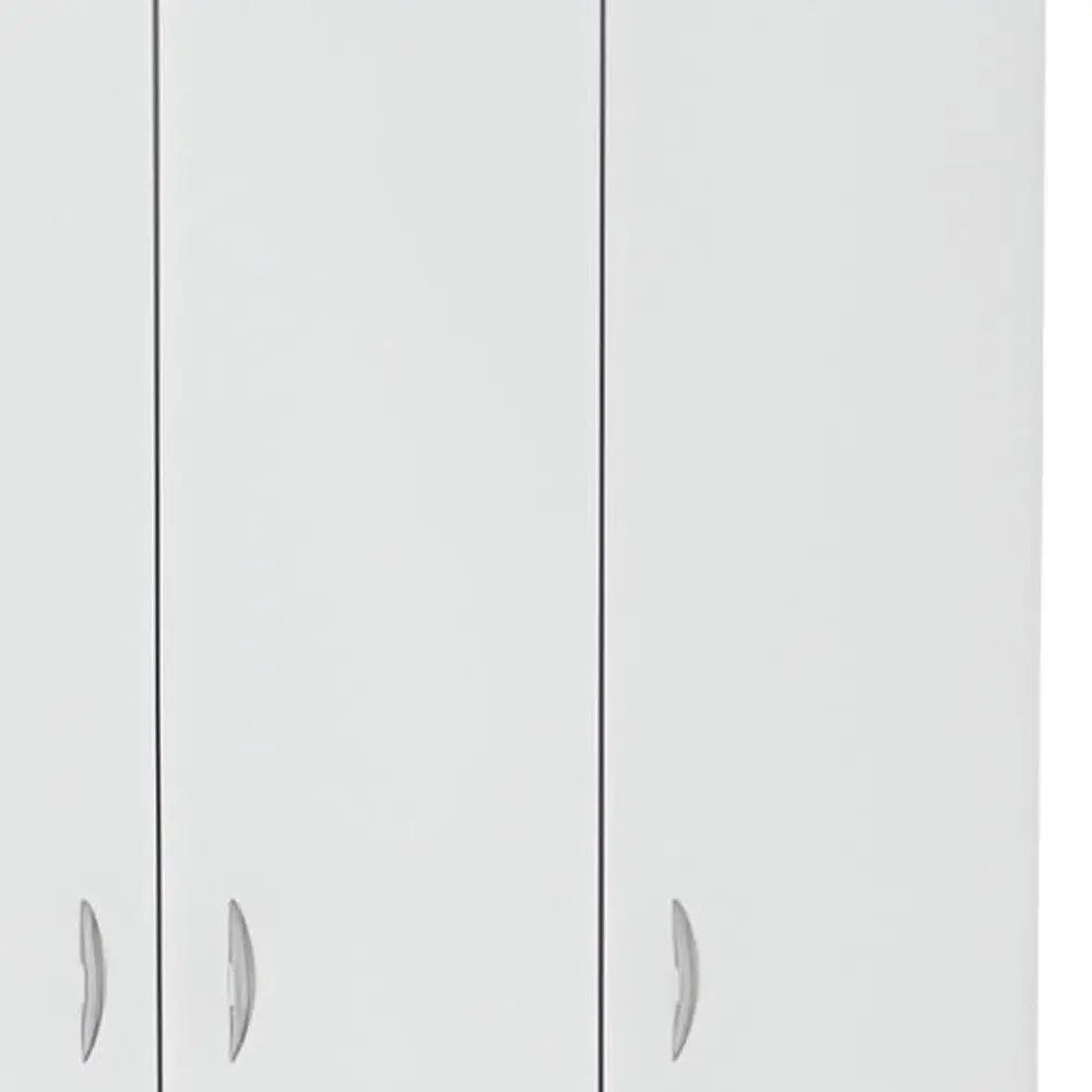 71" White Three Door Two Drawer Combo Dresser HomeRoots