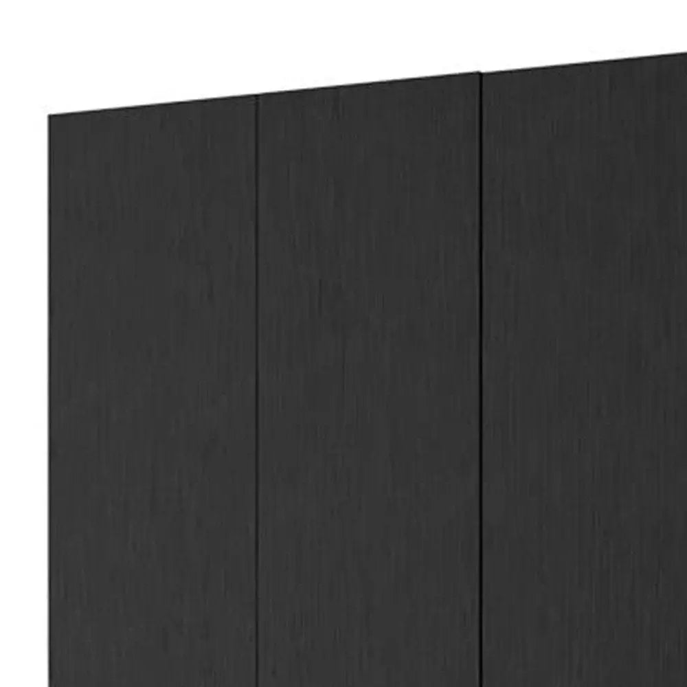 35" Black Two Drawer Combo Dresser HomeRoots