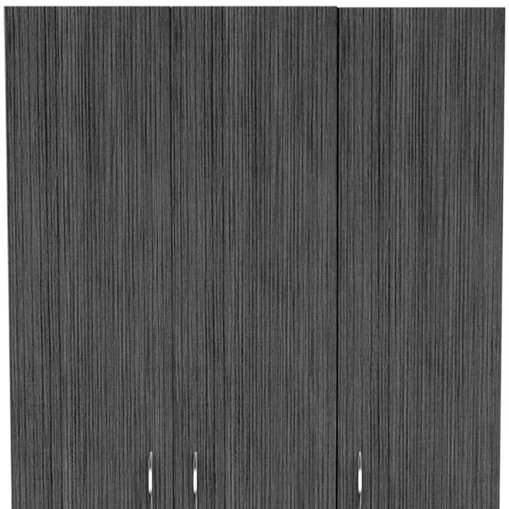 35" Dark Gray Two Drawer Combo Dresser HomeRoots