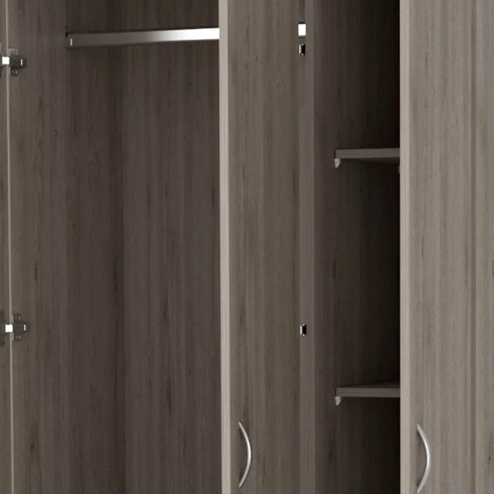 35" Light Gray Two Drawer Combo Dresser HomeRoots