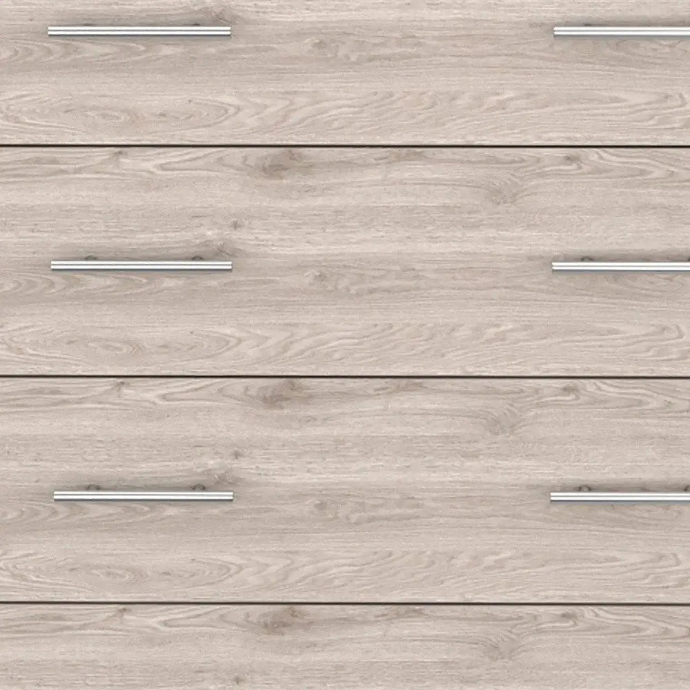 33" Oak Four Drawer Dresser HomeRoots