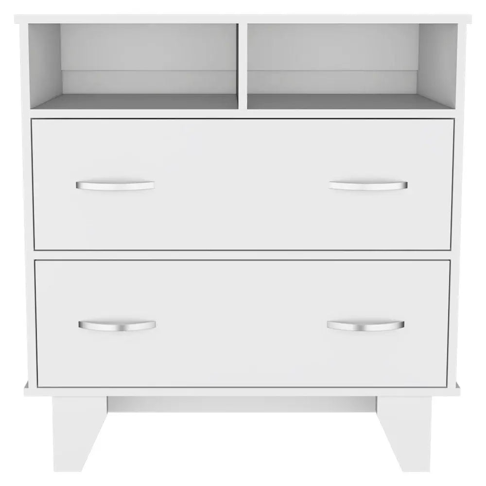 32" Oak Two Drawer Dresser HomeRoots