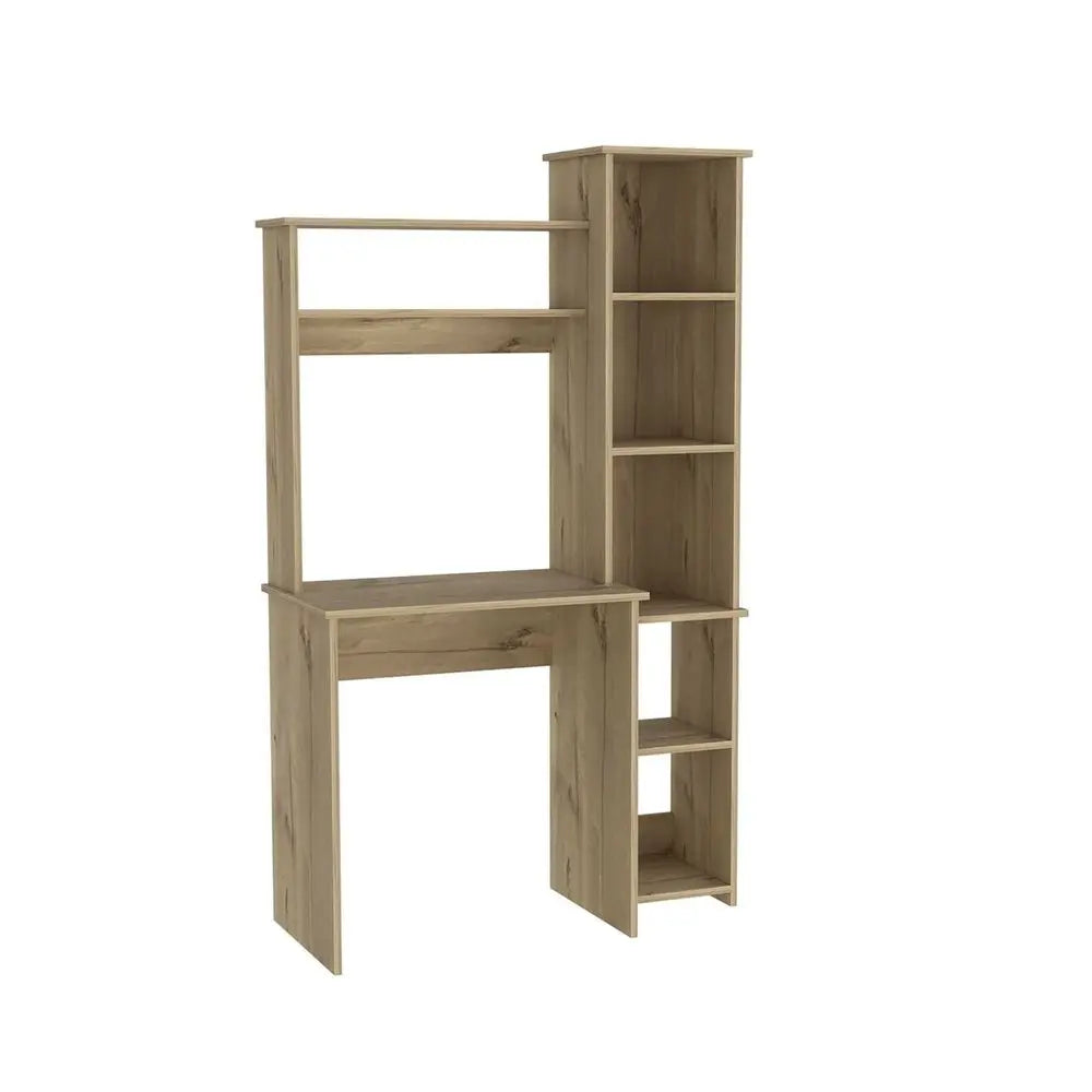 39" Oak Wood Writing Desk HomeRoots