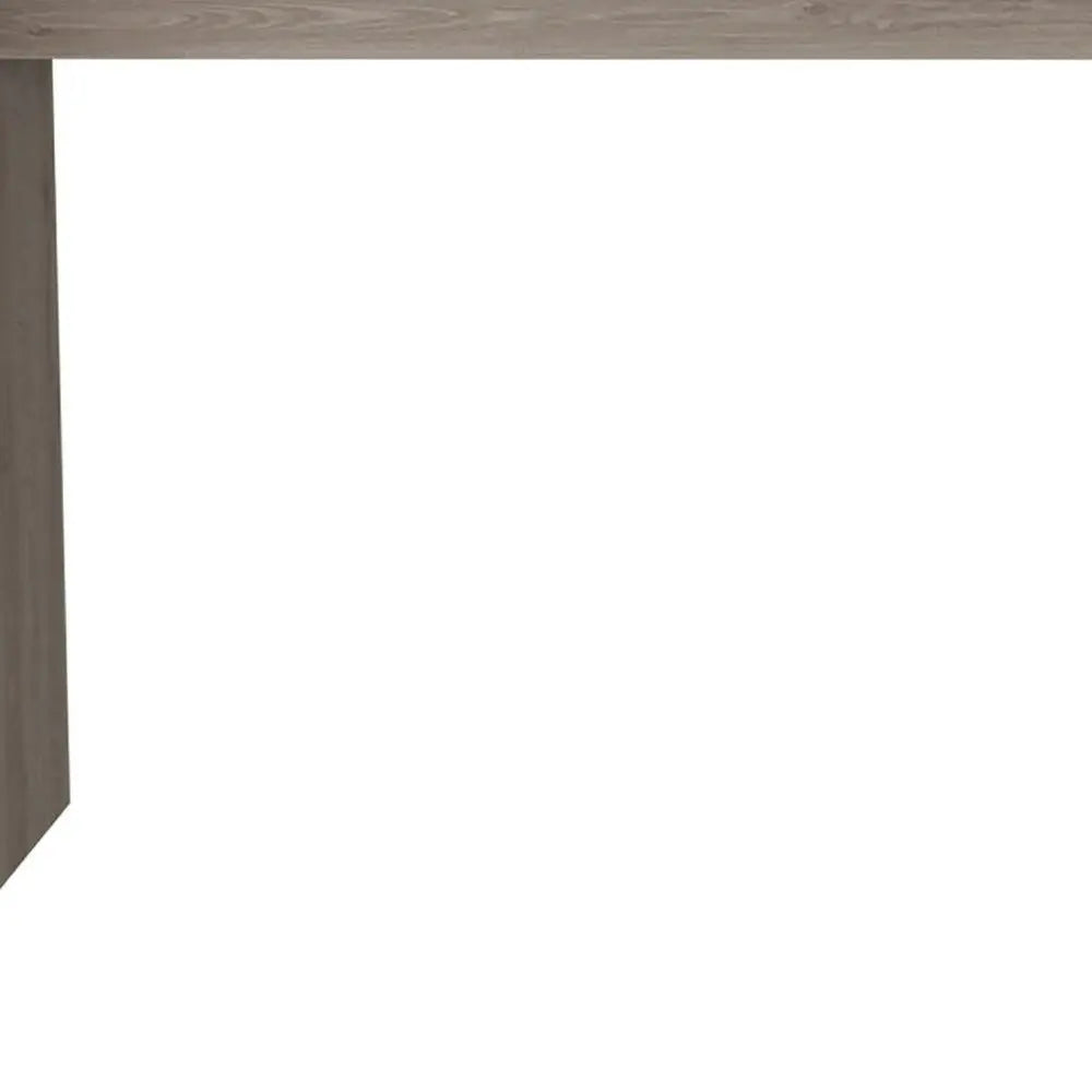 60" Light Gray Wood L Shape Writing Desk HomeRoots