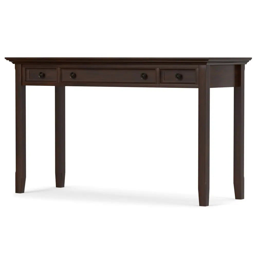 54" Brown Solid Wood Computer Desk - NOBLE HOME INTERIORS