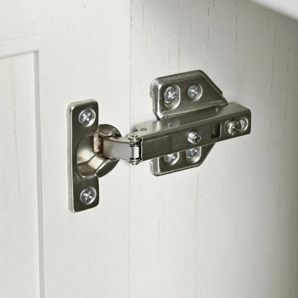 54" White Wood Barn Door Rolling Kitchen Island With USB - NOVA HOME FURNITURE