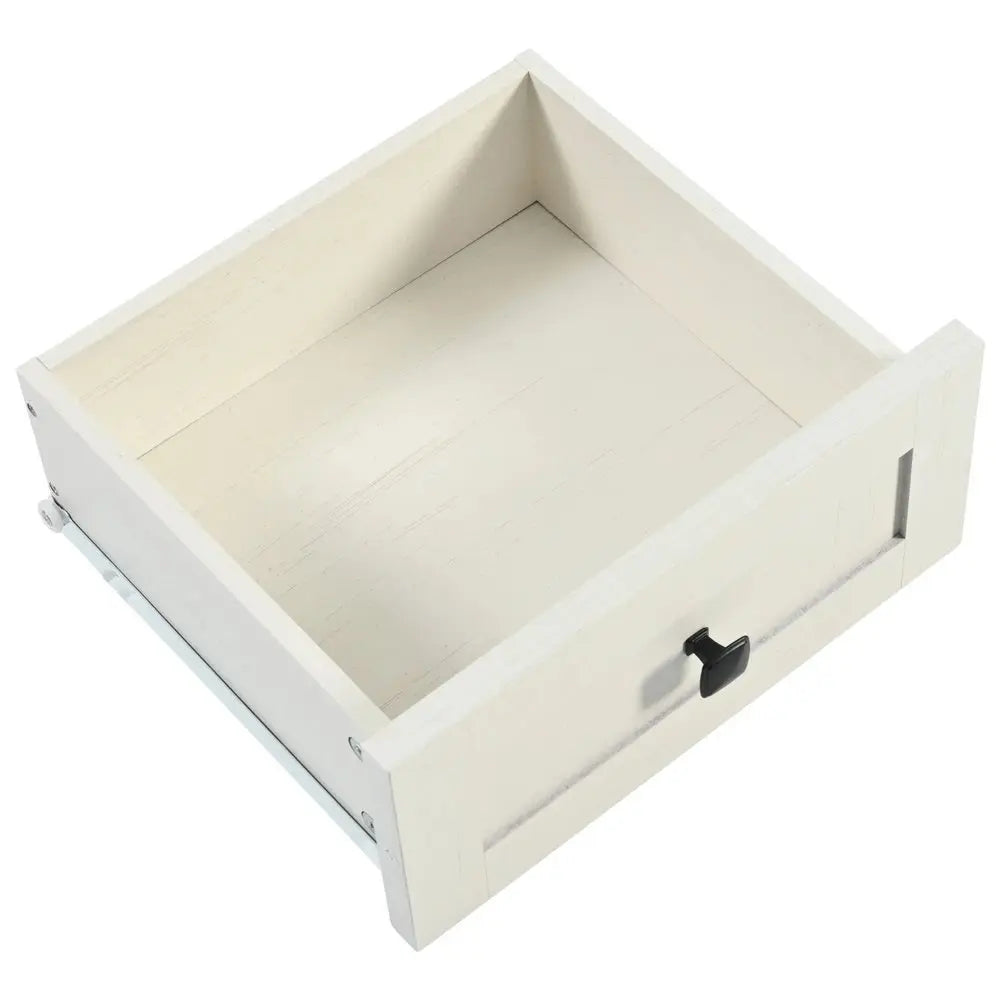 54" White Wood Barn Door Rolling Kitchen Island With USB - NOVA HOME FURNITURE