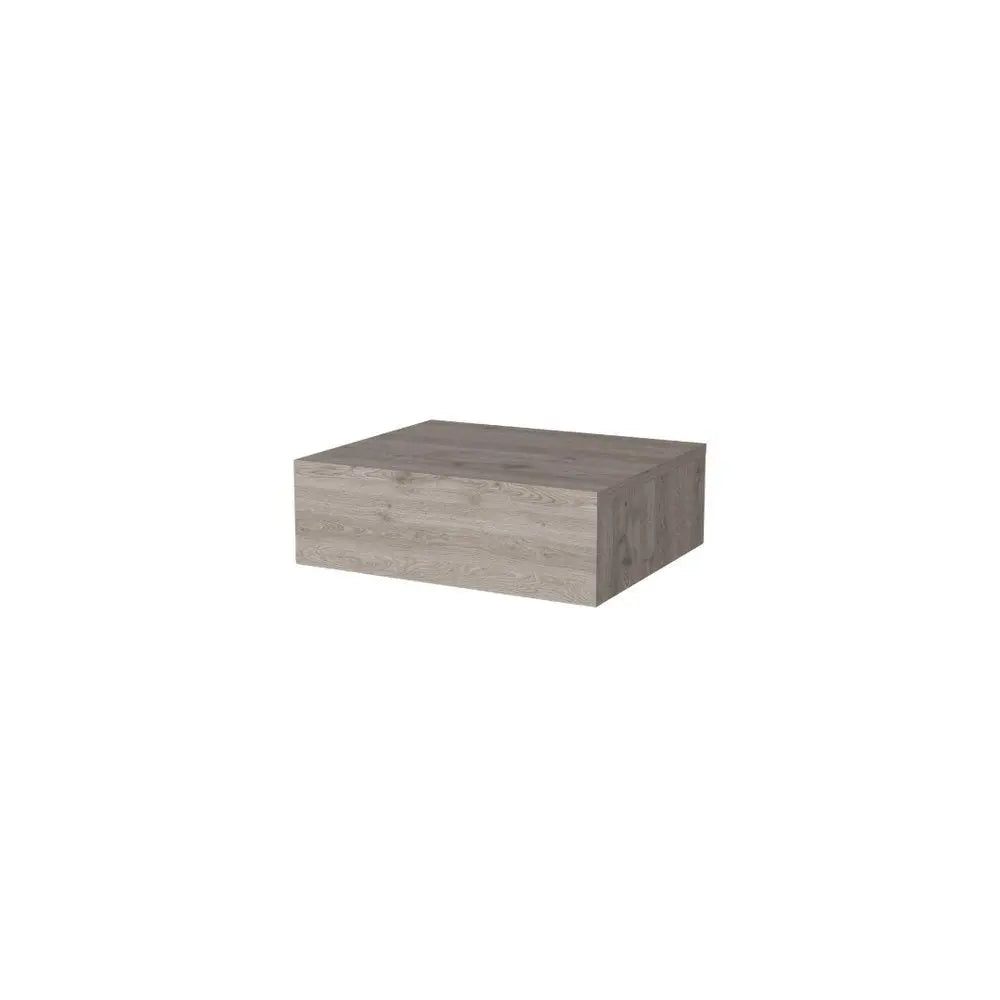 5" Gray Wood One Drawer Floating Nightstand HomeRoots