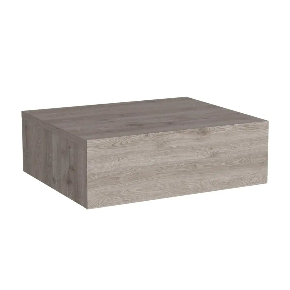 5" Gray Wood One Drawer Floating Nightstand HomeRoots