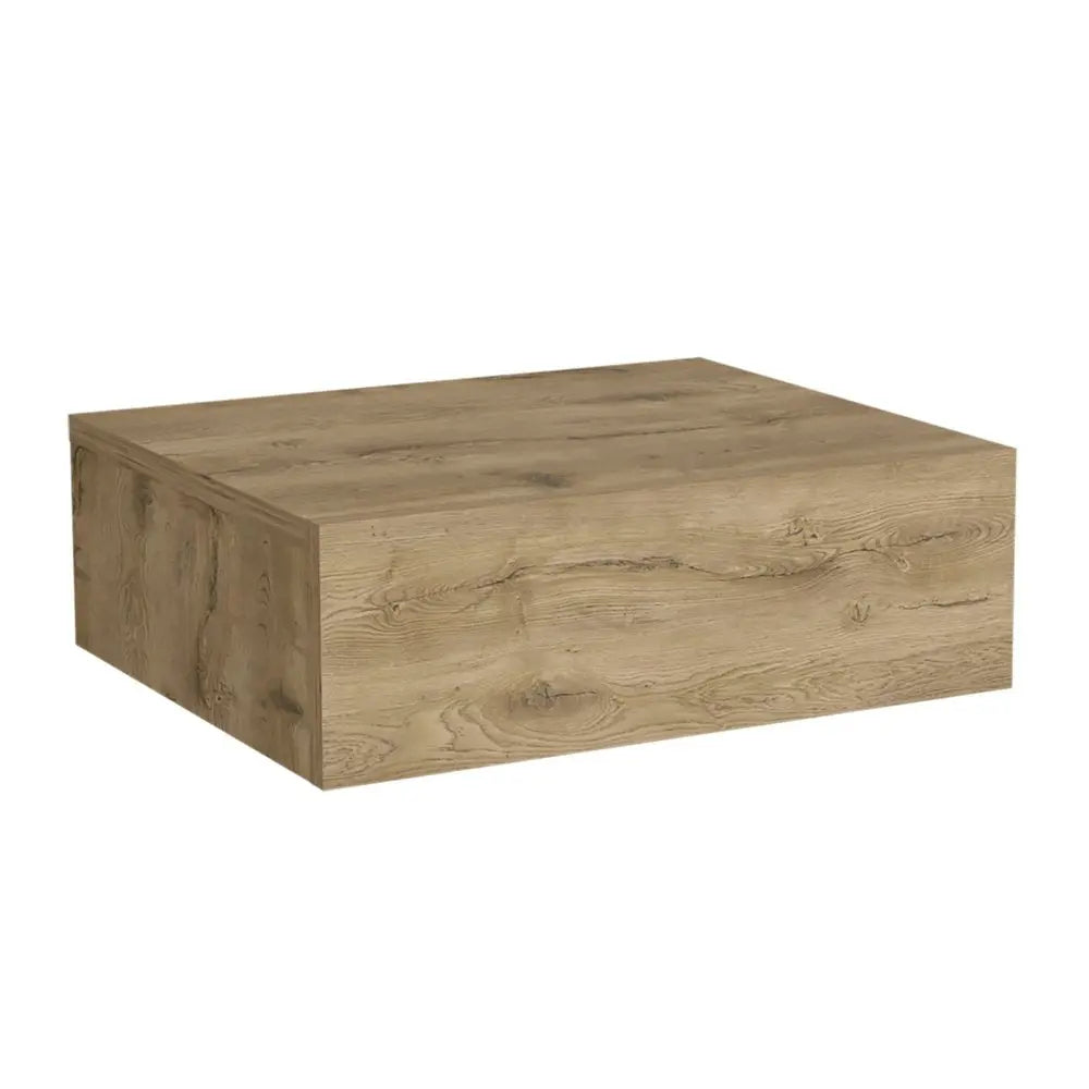 5" Beige Wood One Drawer Floating Nightstand HomeRoots