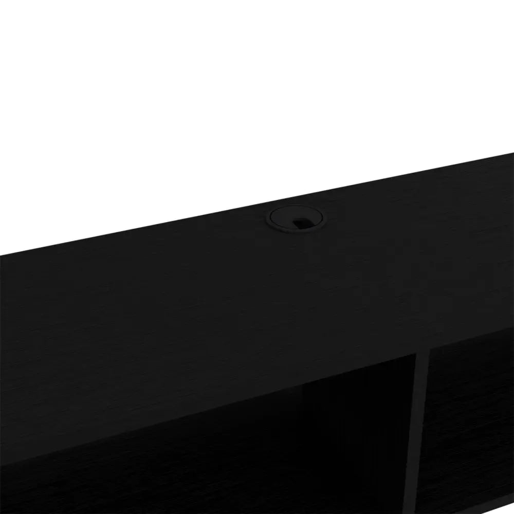 48" Black Floating Mount Entertainment Center HomeRoots