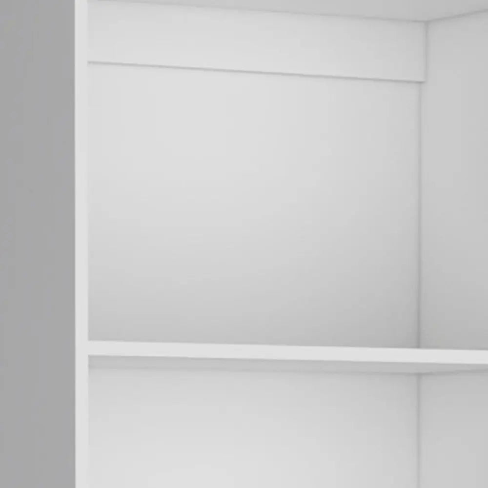 Set of Three White Wood Fourteen Tier Modular Bookcase HomeRoots