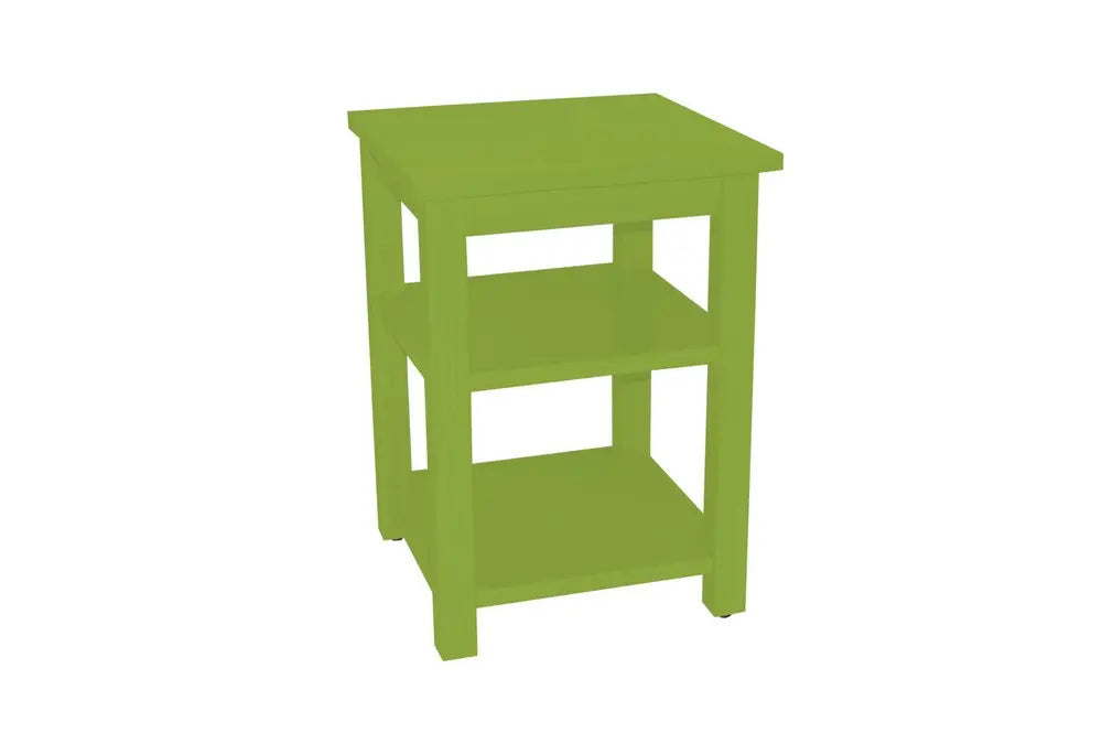 28" Green Solid Wood Nightstand HomeRoots