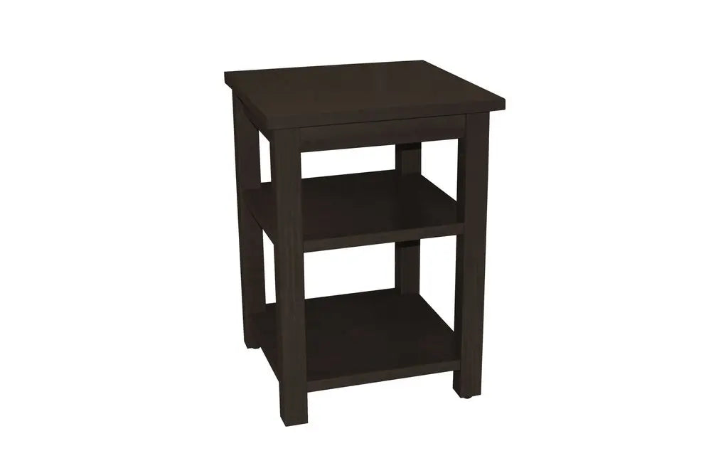 28" Brown Solid Wood Nightstand HomeRoots