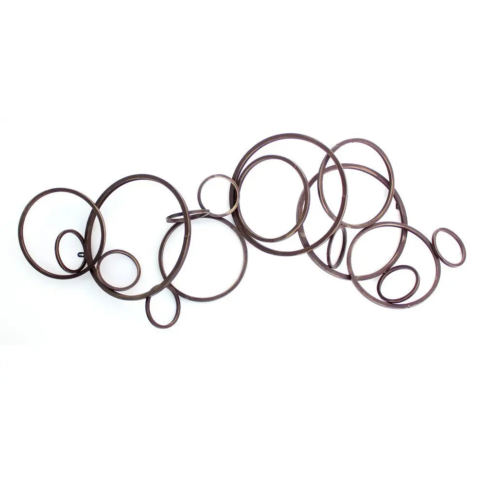 55" X 22" Bronze Metal Wall Decor - NOBLE HOME INTERIORS