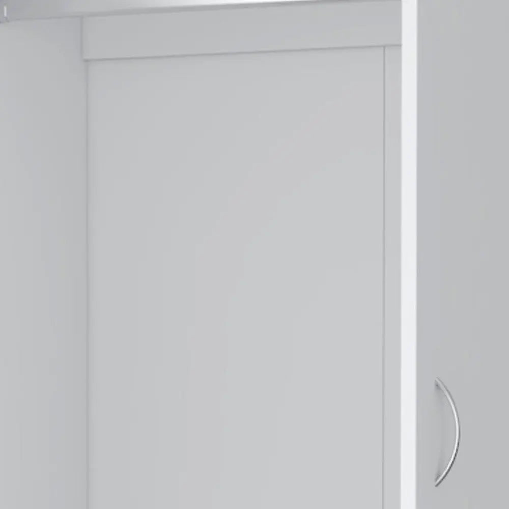 71" White Two Door Three Drawer Combo Dresser HomeRoots