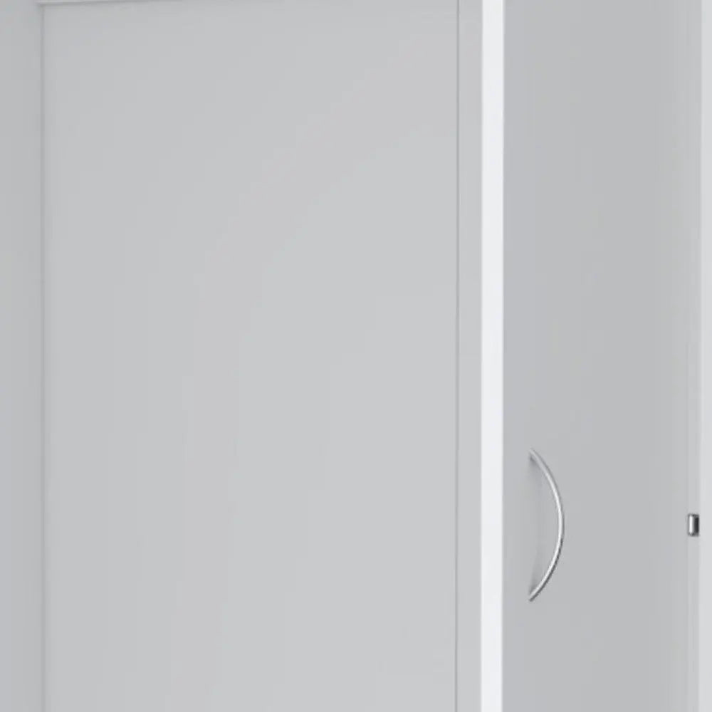 71" White Two Door Three Drawer Combo Dresser HomeRoots