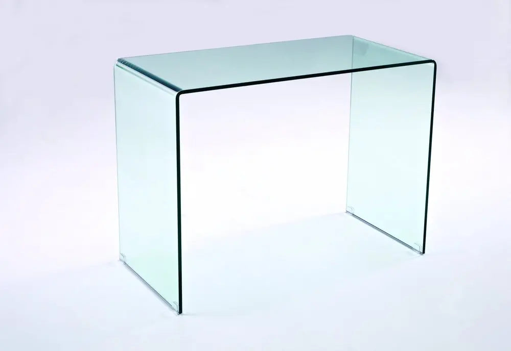 43" Clear Glass Computer Desk HomeRoots