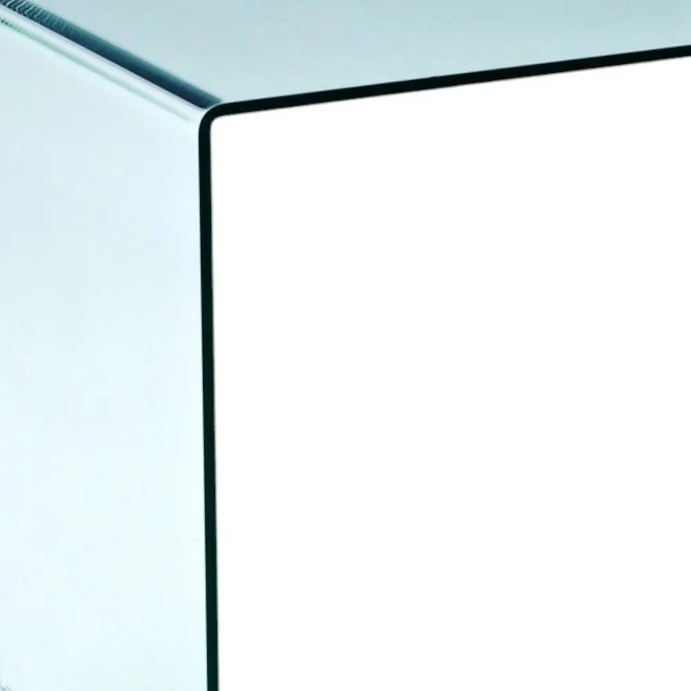 43" Clear Glass Computer Desk HomeRoots