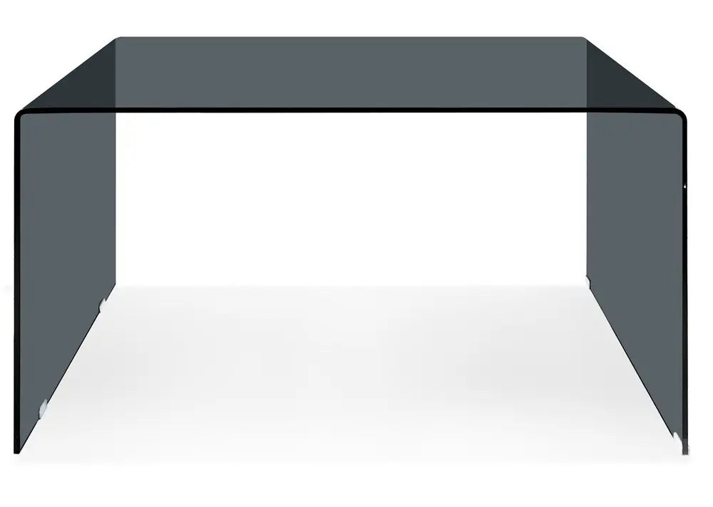 50" Gray Glass U Shape Computer Desk