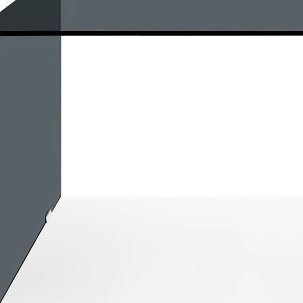 50" Gray Glass U Shape Computer Desk HomeRoots