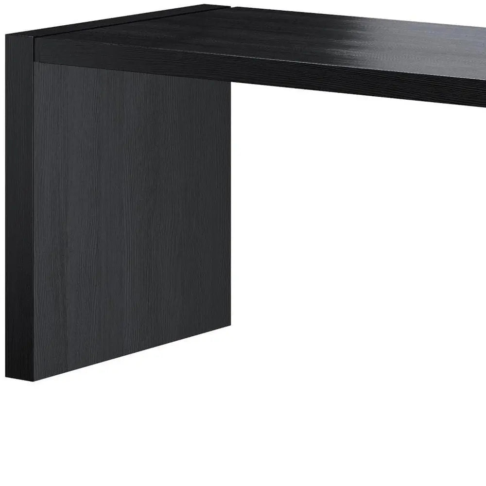 62" Espresso Wood U Shape Computer Desk HomeRoots