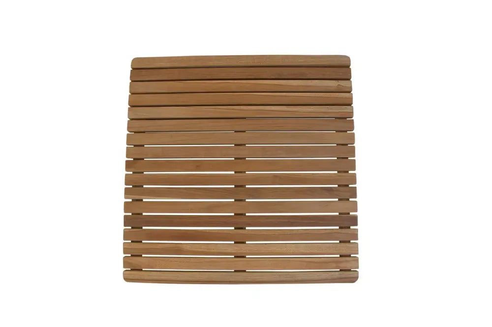 Natural Teak 24" Square Shower Mat HomeRoots