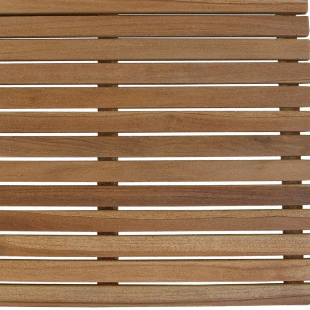 Natural Teak 24" Square Shower Mat HomeRoots