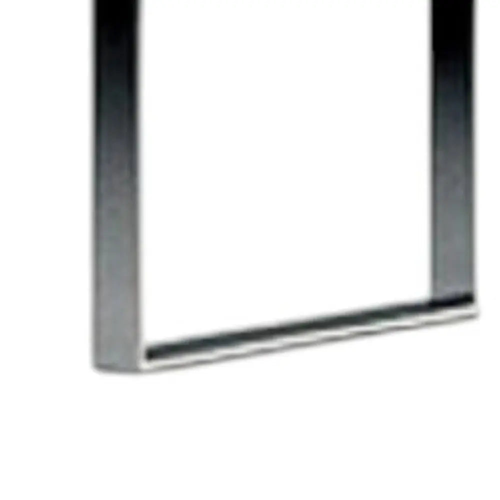 67" White And Silver Metal and Wood Three Tier Etagere Bookcase HomeRoots