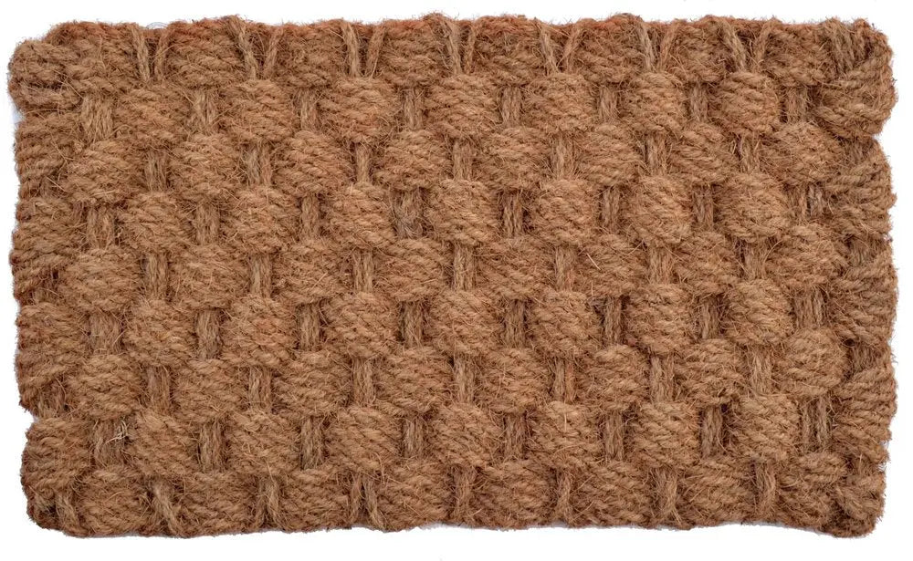 18" X 30" Brown Coir Weave Outdoor Door Mat HomeRoots